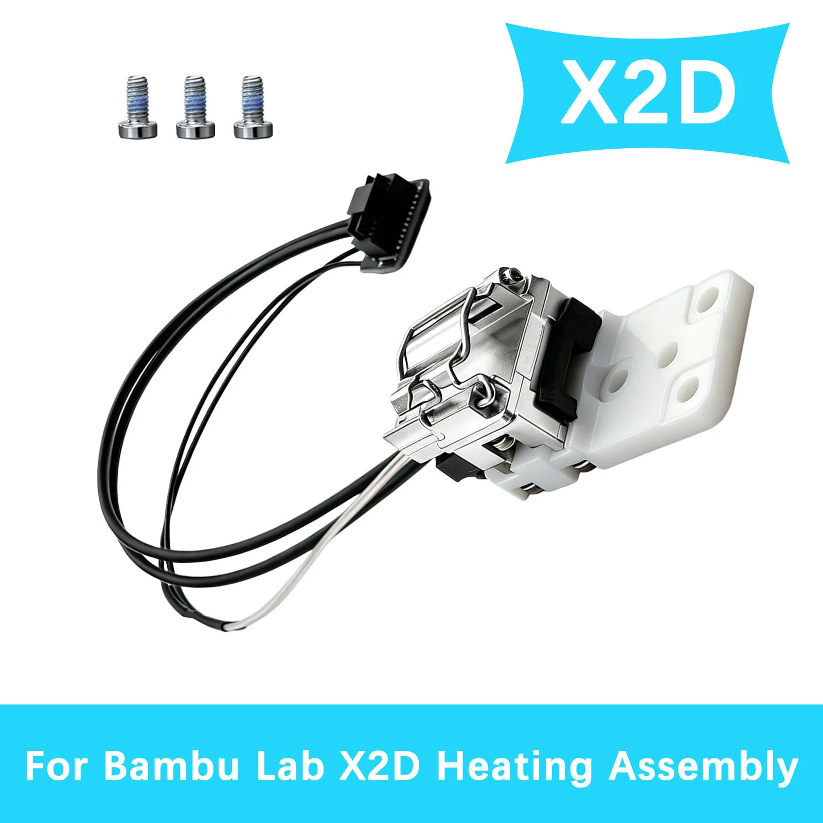 X2D Upgraded Hotend Heating Component + Heater Cartridge Thermistor For Bambu Lab X2D Hotend Heating Assembly For Bamboo P2S
