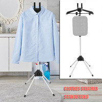 Ironing Hanger with Plate Steamer Clothes Bracket Adjustable Stand Coat Drying Collapsible Clothes Steamer Coat Handheld Board