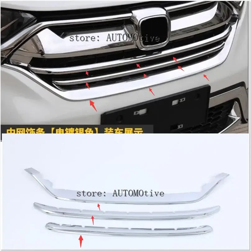 

2017 18 19 2020 For Honda CRV CR-V ABS Chrome Honey Bumper Mesh Grille ,Front Car Grill Grills