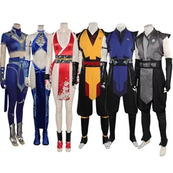 Kitana Smoke Cosplay Sub Zero Costume Mortal Fantasy Kombat Scorpion Men Women Vest Pants Outfits Halloween Carnival Party Suit