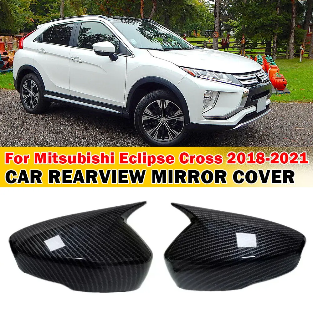 

Для Mitsubishi Eclipse Cross 2018-2022 Автомобильная наклейка на боковое зеркало заднего вида, крышка крыла, внешняя дверь, чехол заднего вида, отделка из карбона