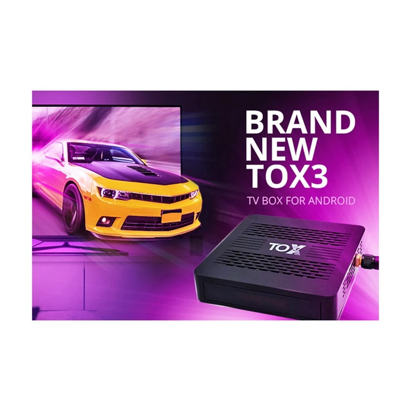 TOX3 Dual Wifi LAN 1000M BT4.1 4K Top Box Amlogic S905X4 4GB 32GB 2.4G/5G EU Plug