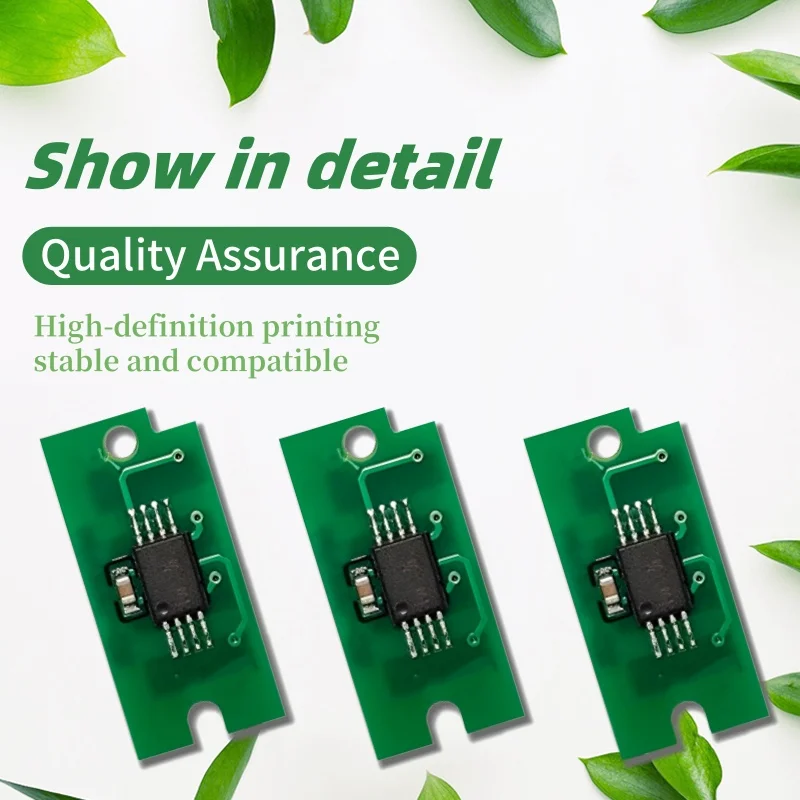 8pcs Toner Chip For Dell 1760 1765 Toner Cartridge 332-0407 332-0410 332-0409 332-0408 BK-2K, CMY-1.4K Toner Cartridge Chip