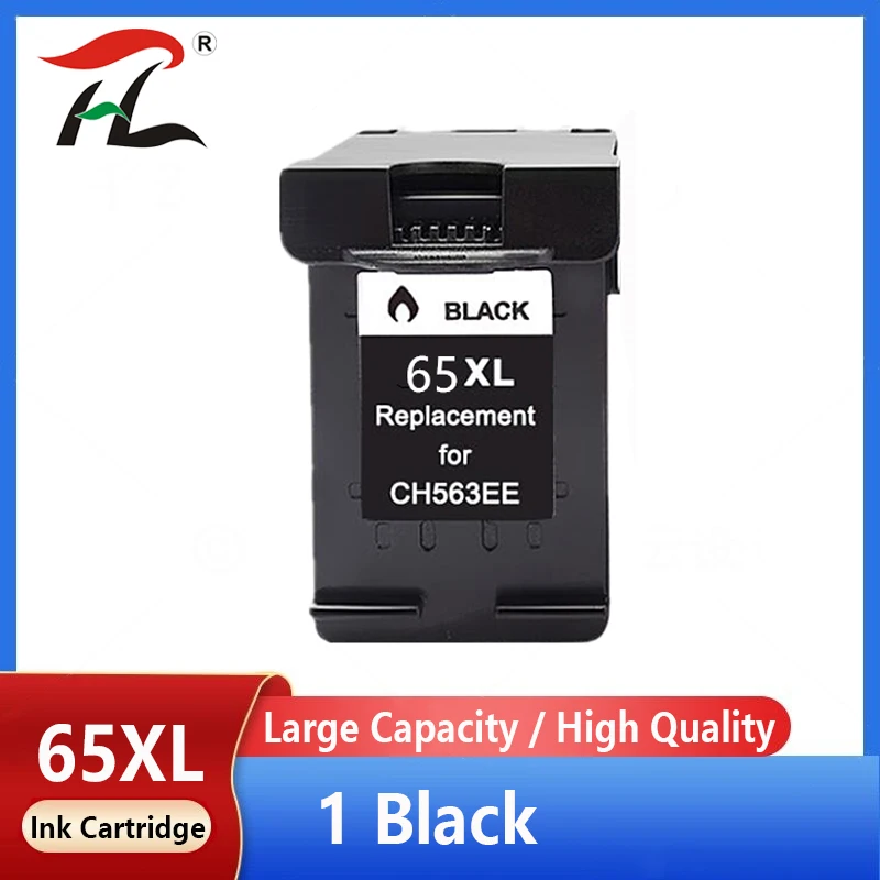 

65XL black Ink cartridge Compatible for hp 65 XL for hp65 Envy 5010 5020 5030 5032 5034 5052 5055 2622 2624 2652 Printer
