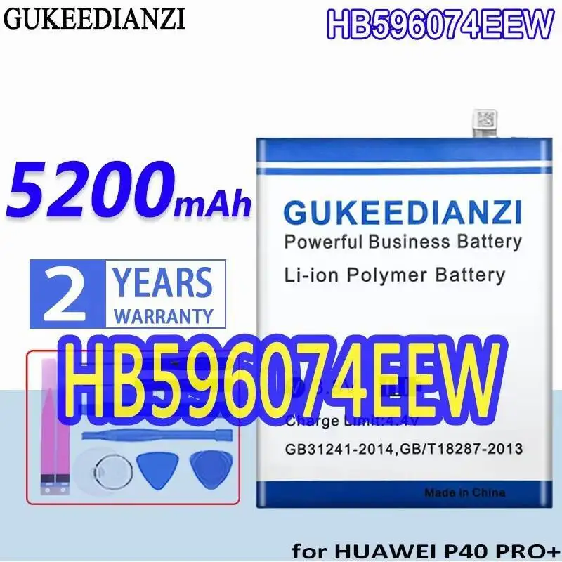 

Для Huawei P40 PRO + аккумулятор мобильного телефона премиум-класса, замена HB596074EEW, долговечная производительность, 5200 мАч