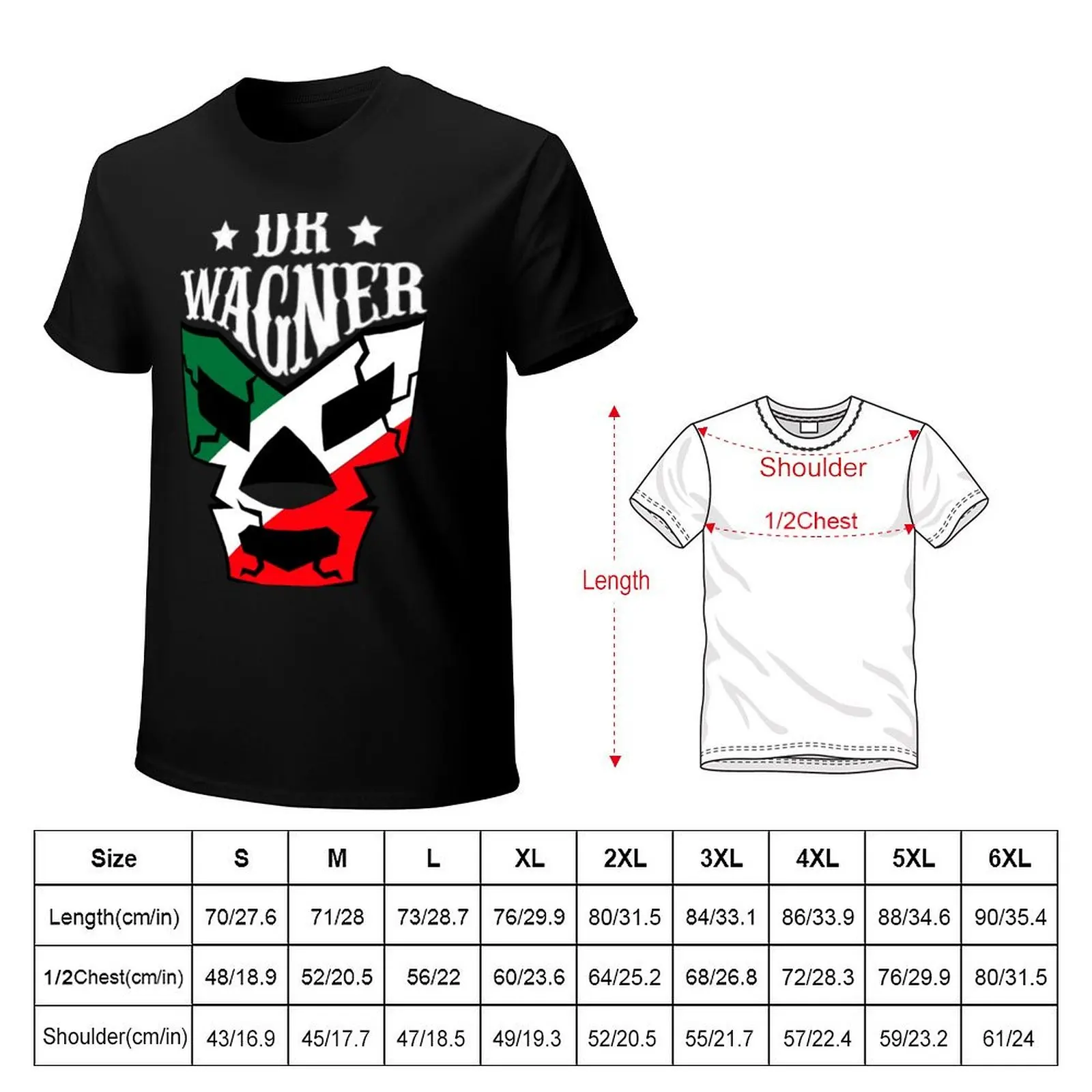 Feel-Ink Wrestling Wrestling Dr Wagner King Wagner T-Shirt Basic Crew Neck Short Sleeve Top