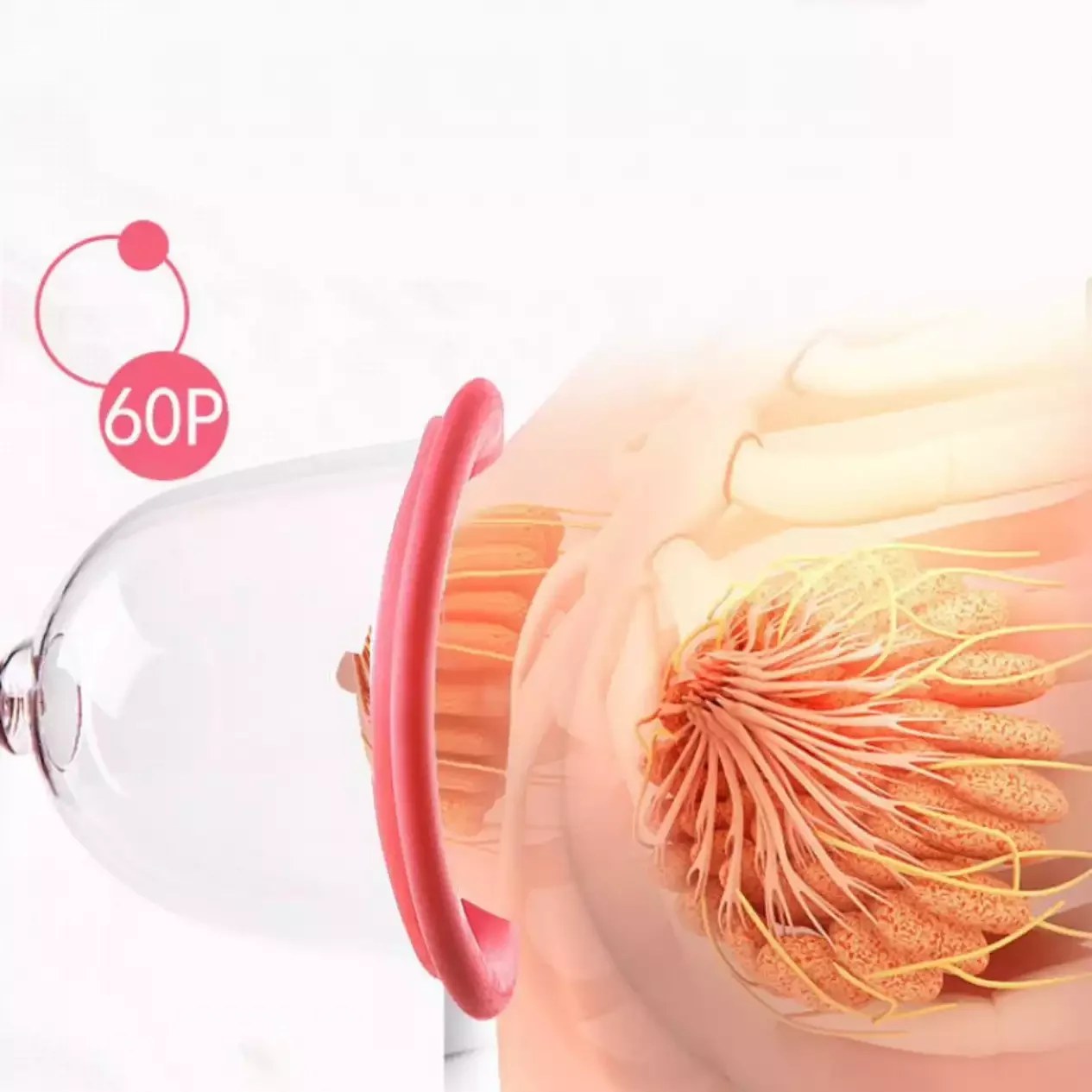 جهاز تجميل الثدي المحمول توسيع الحجامة الرضاعة مدلك الثدي فراغ آلة رفع المؤخرة