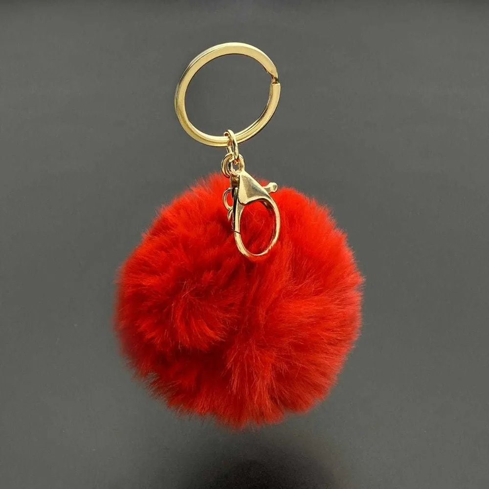 

Многоцветный милый брелок из искусственного меха, мягкий пушистый меховой шарик, легкий кулон для сумки или ключей от машины, повседневное украшение, универсальный подарок