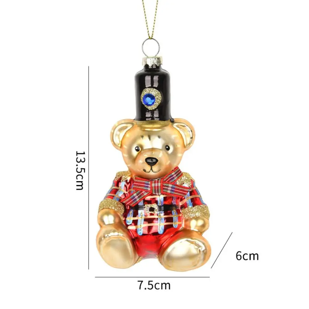 Glass Painted Christmas Decorations Rooster Panda Elephant Shape Colorful Christmas Ornaments Hanging Ornaments