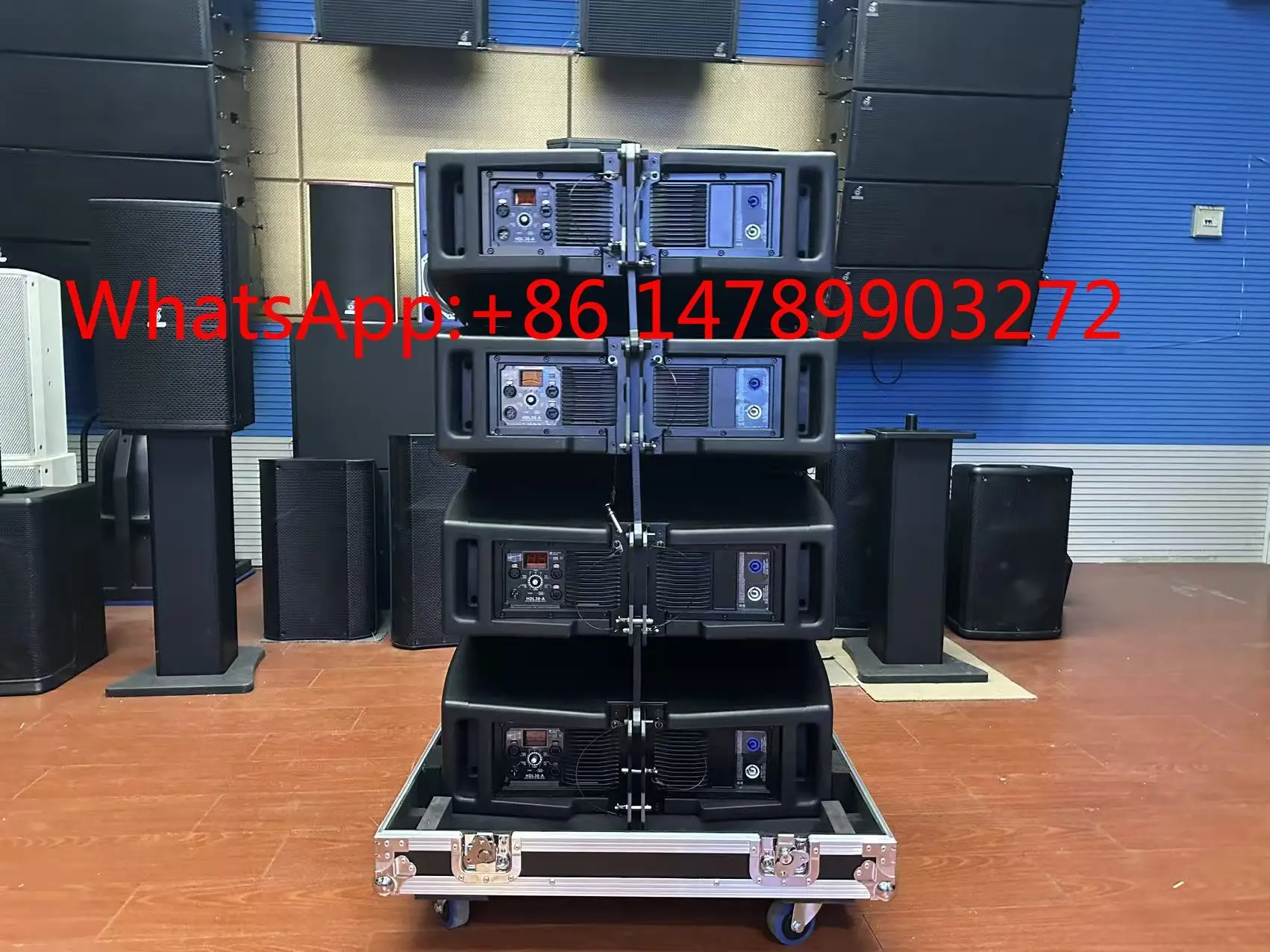 HDL‑30‑A Dual 10‑Inch Active Two‑Way Line Array Speaker DSP Built‑in for Wedding Stage PA DJ Professional Audio System