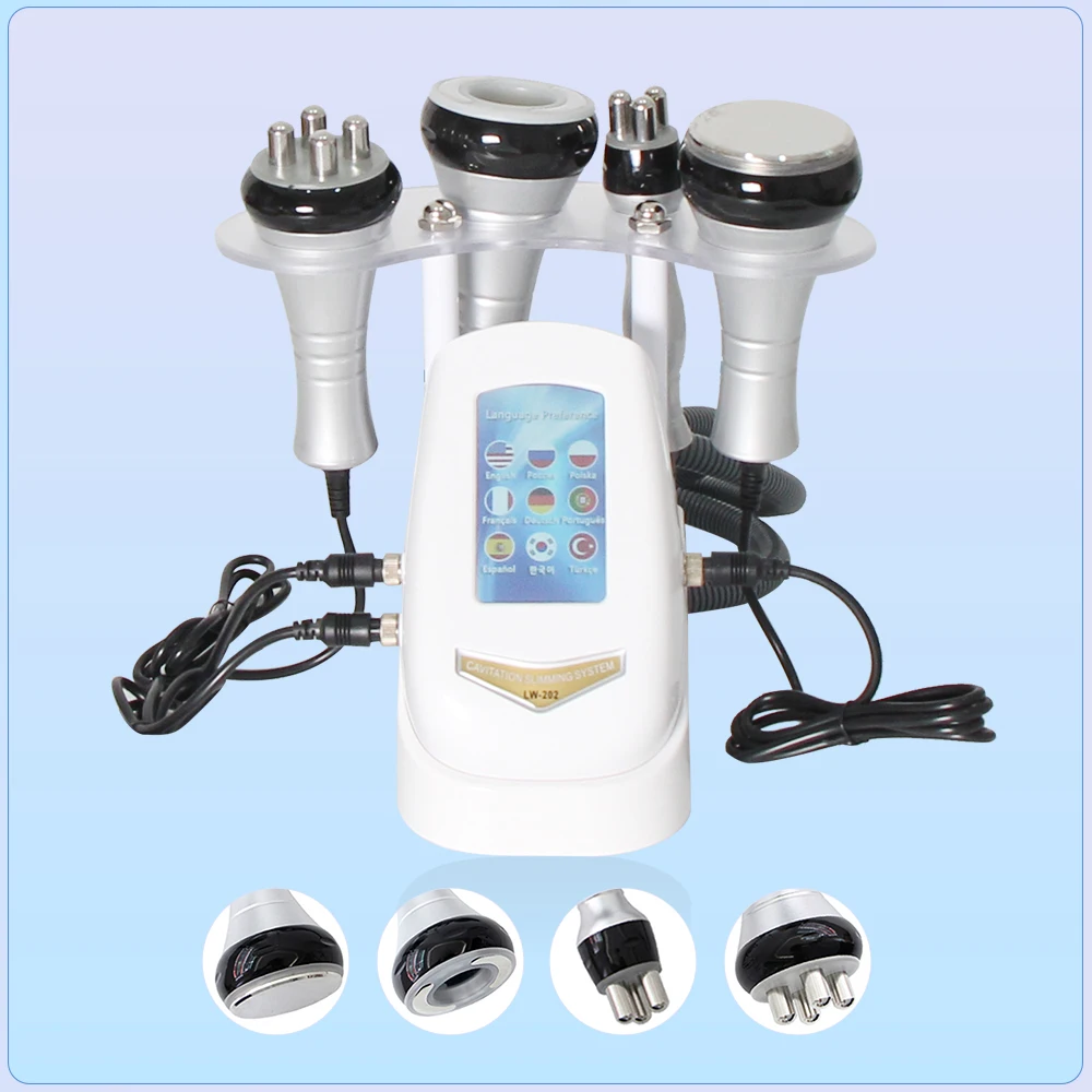Appareil de Cavitation 40K 4-en-1 Ultrasonique RF pour Remodelage Corporel, Perte de Poids, Amincissement Multipolaire, Raffermissement et Lifting du Visage