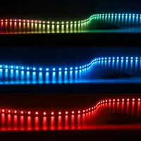 WS2812B 5050 RGBIC Smart LED Strip WS2812 Individually Addressable IC 30/60/144Pixels/Leds/m Light DC5V Black IP30/67 Waterproof 4