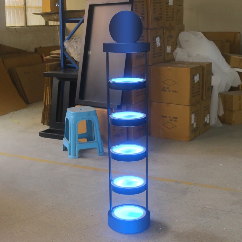 

Светодиодный перезаряжаемый многослойный поднос для фруктов, светящаяся сервировочная подставка для ночных клубов и баров, экологически чистый поднос для фруктов