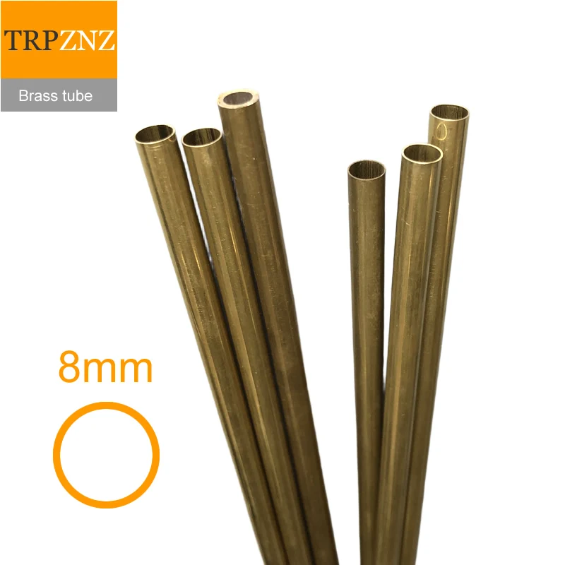 

H62 brass tube pipe,outer diameter 8mm, inner diameter 7.6 7.5 7.4mm 7mm 6mm 5mm 4, copper pipe,Capillary Hollow brass tube