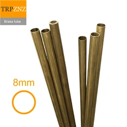 Tubo de latón H62, diámetro exterior 8mm, diámetro interior 7,6 7,5 7,4mm 7mm 6mm 5mm 4, tubo de cobre, tubo de latón hueco capilar