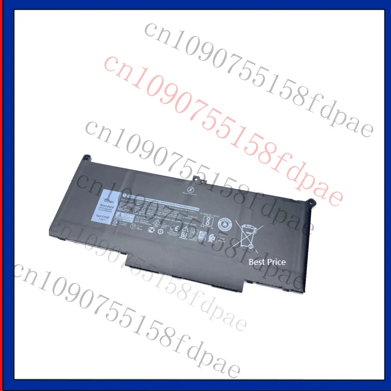 

Новый аккумулятор для ноутбука F3YGT 7,6 В 60 Втч DJ1J0 для DELL Latitude 12 7000 E7280 E7290 E7380 E7390 E7480 E7490 2X39G DM3WC P28S C27RW