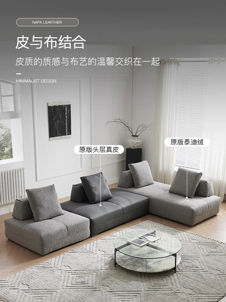 Italian minimalist mobile armrests, backrests, Huayi living room space, villas, lonely, backer sofas, designer combinations