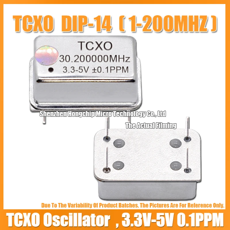 TCXO DIP-14 30.2M 30.200MHZ Rectangular Temperature Compensated Crystal Oscillator Full-Size High Precision 3.3V-5V ±0.1PPM