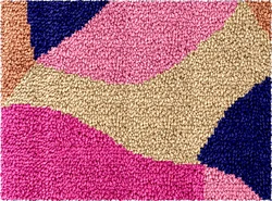 DT2788 Embroidery Canvas Latch Hook Kits, Unfinished Acrylic Yarn, Embroidery Cushion, Cross Stitch Carpet