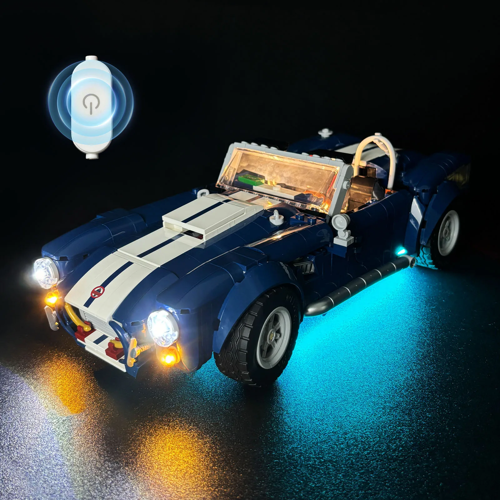 

LYBMTWF LED Lighting Kit Compatible with Lego 10357 Shelby Cobra Toy Car(NOT Include The Model Bricks)