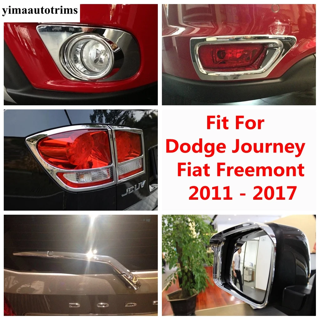 

Rearview Mirror Rain Eyebrow Front Rear Fog Light Window Wiper Cover Trim Accessories For Dodge Journey Fiat Freemont 2011 -2017