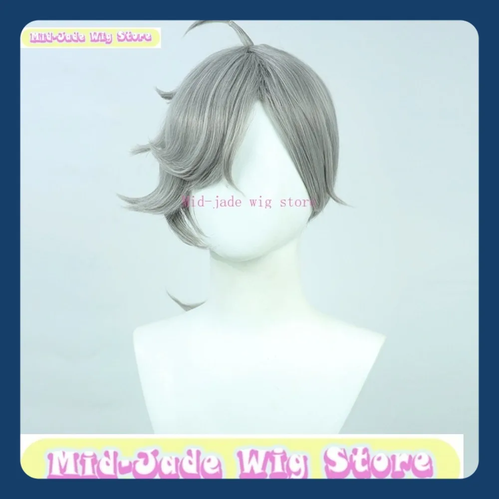 Mid-Jade Pruik Winkel Nijisanji Kanae Priest Ver. Cosplay Pruik Anime Spel Rollenspel Halloween Party Kostuum Rekwisieten Synthetisch haar