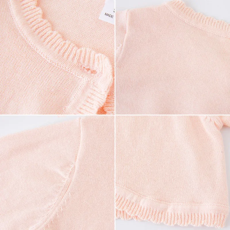 Ragazze abbigliamento per bambini maglione tinta unita una fibbia neonata Cardigan scialle di cotone maglione lavorato A maglia giacca Cardigan