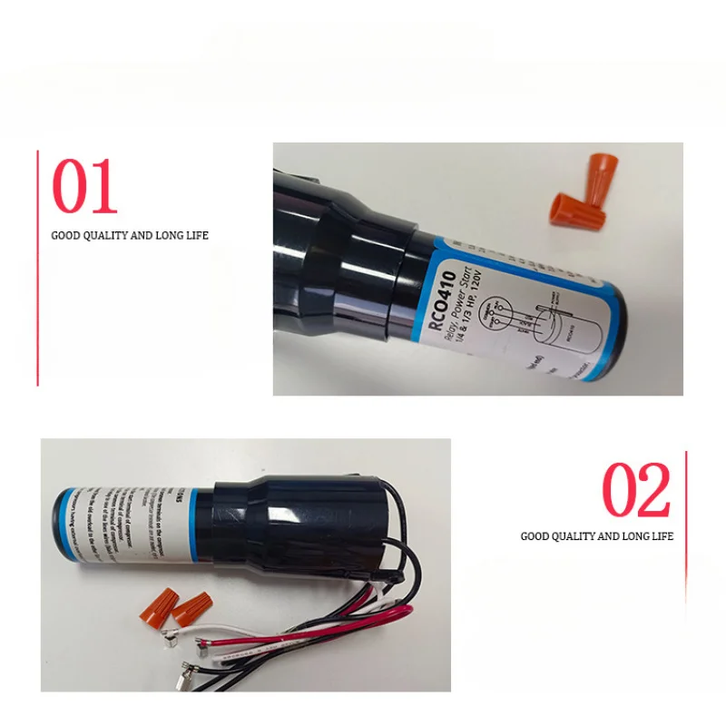 For Refrigerator cabinet compressor hard start capacitor kit RCO410