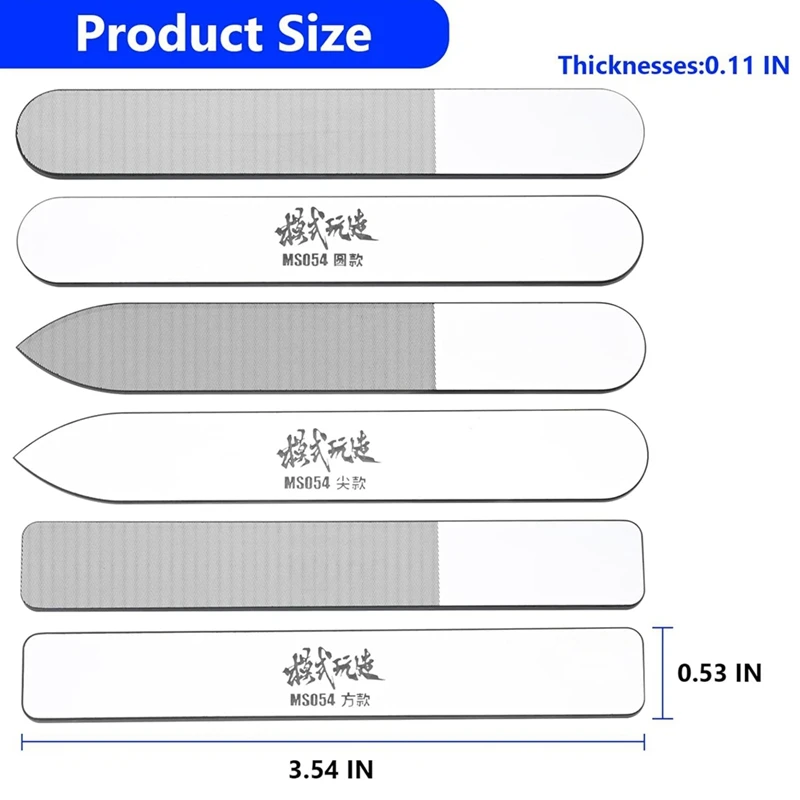 3 PCS Grinding Tools Mirror Nano Glass Files Glass Polishing Files Ultimate Precision Files 8000 10000