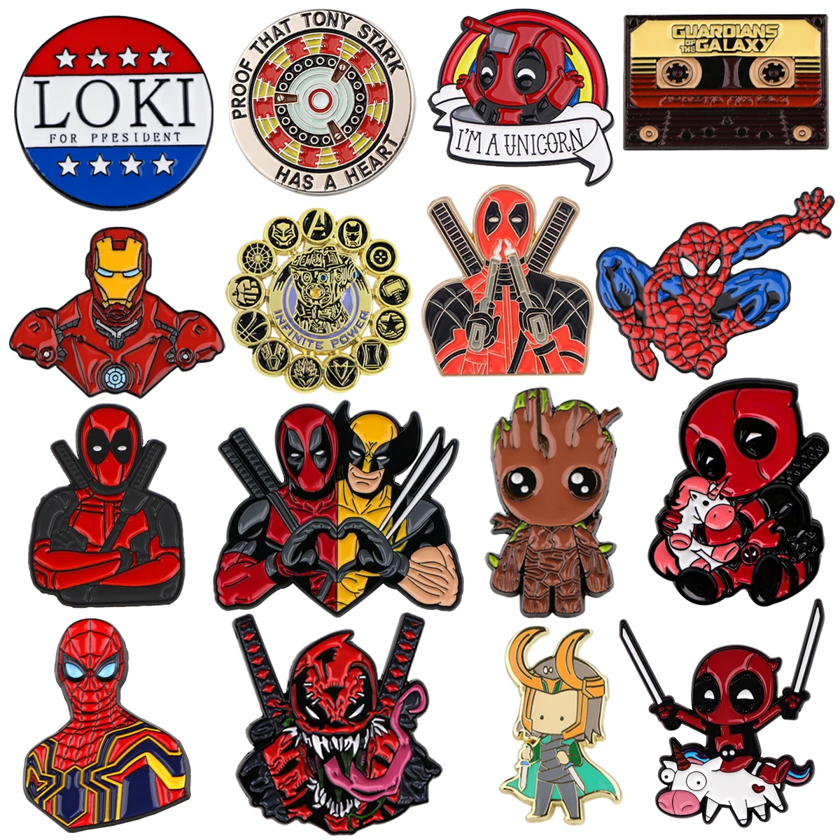 Cool Stuff Enamel Pin Movie Hero Brooches for Women Men Lapel Pins Badges Clothes Accessories Cosplay Jewelry Fans Gifts