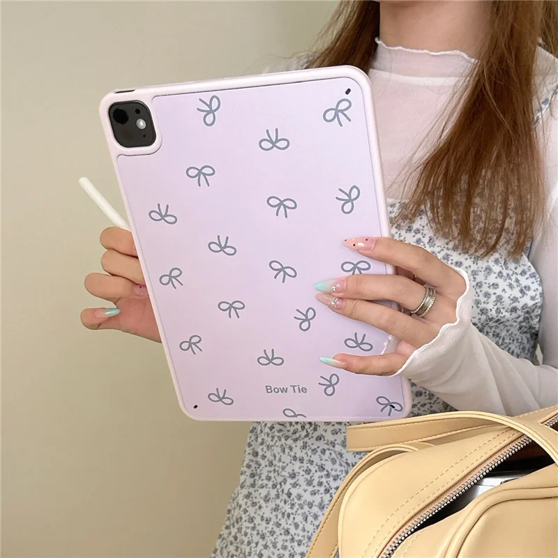 

Cute Bow Tie Tablet Case For Apple iPad 11 2025 10/Air 5/4 10.9 inch Pro 11/13 inch 10.5 10.2 9.7 mini 7/6 Back Cover Hard Cases