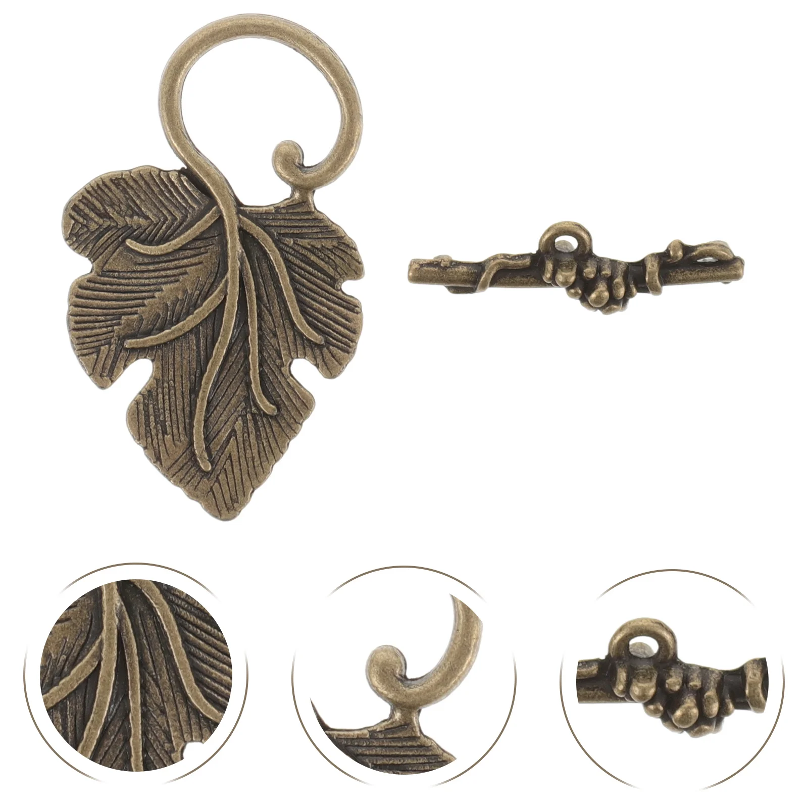 

40Sets Metal Toggle Clasps Vintage Jewelry Closures Durable Bracelet Necklace Connectors DIY Bracelet Clasps and Closures