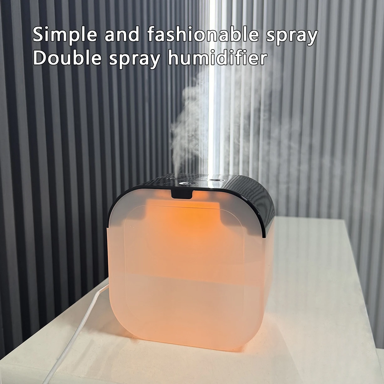 1L فوهة مزدوجة الهواء المرطب سعة كبيرة آلة رش الروائح USB سطح المكتب غرفة نوم المنزل سوبر كبير رذاذ تنقية