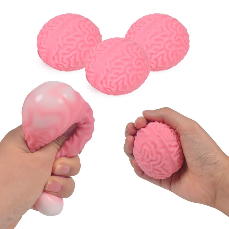 Brain Stress Ball - Anti-stress Release Toy - Stress Relief Toy - Rebound Clutch Pressing and Squeezing Ball