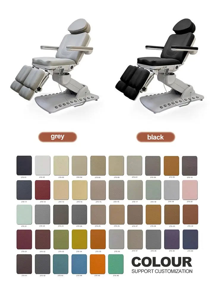 Electric Heated Massage Bed With Adjustable Metal Frame And Synthetic Leather Upholstery For Professional Spa And Salon Clinic
