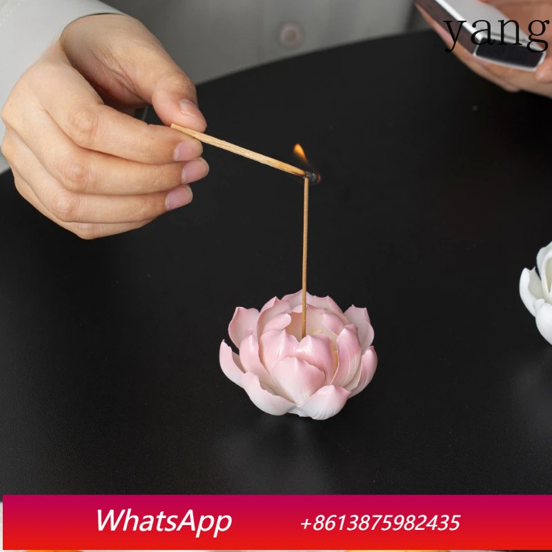 

LTT Creative Ceramic Petal Fragrance Insert Ornament Chinese Hand Pinch Flower Fragrance Insert