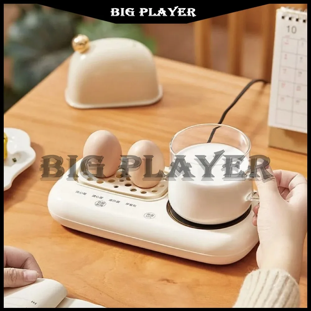 

160W Home Smart Egg Cooker Low Power Dormitory Breakfast Machine Multi-function Electric Steamer Portable 55°C Milk Heater 220V