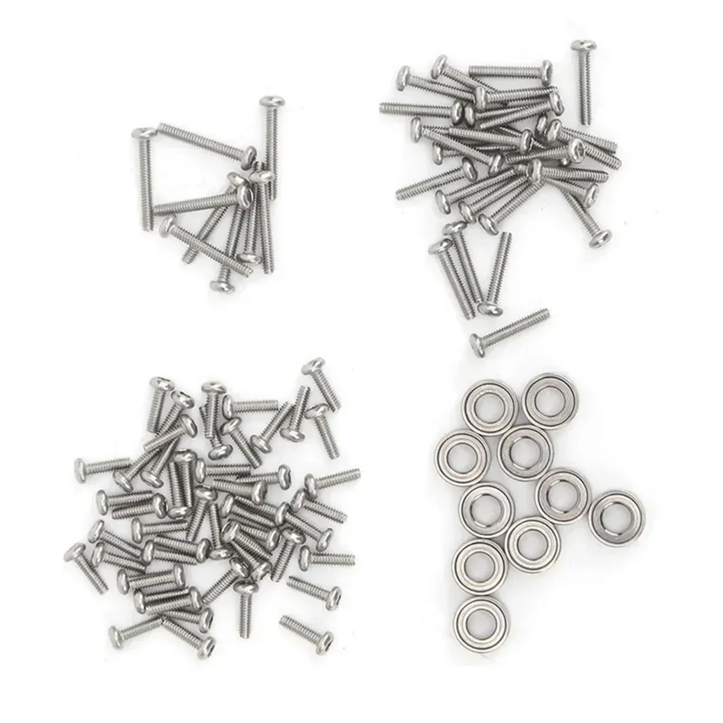 

1/24 RC Screws Set Repairing Screws Bearings Set Accessory Parts for Axial SCX24 90081 1/24 RC Car Model