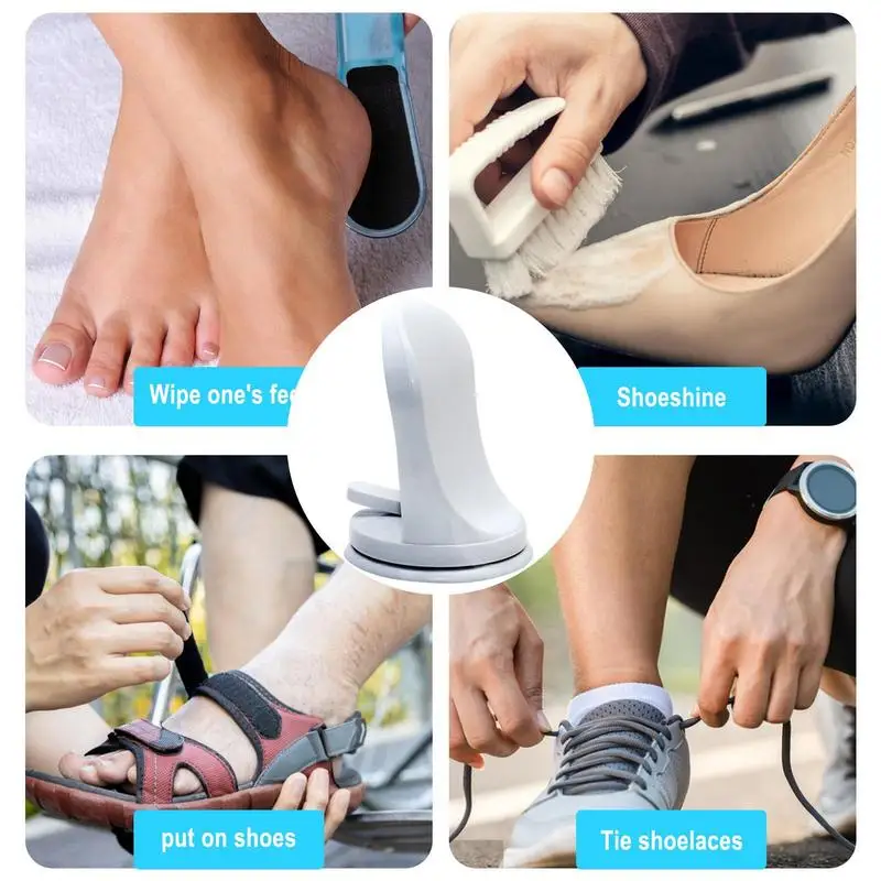 Shower Shaving Footrest Shower Step Pedicure Footrest With Suction Cup Non Slip Stable No Drilling Shower Shaving Leg Assist For