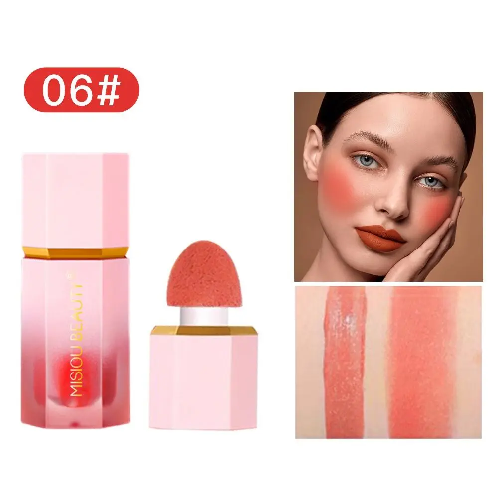 Lip and Cheek Natural Liquid Blush Matte Multi-functional Makeup Pen Highlight Contour Peach Blush Face Shimmer Powder Women