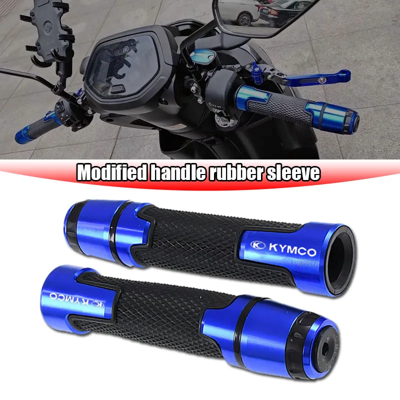 يصلح ل KYMCO XCITING 125 250 300 350 400 500 نماذج 7/8 ''22 مللي متر 2023 2024 2025 + مقبض دراجة نارية ينتهي القبضات بار مقبض اليد #1