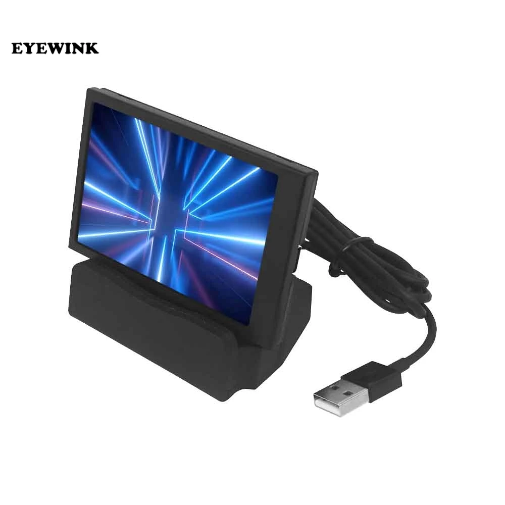 3.5 inch Type-C monitor secondary screen chassis USB direct connection monitoring computer high definition IPS screen Aida64