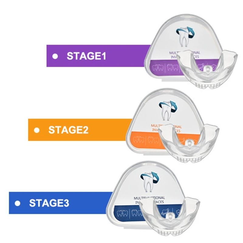 

Y1UF Orthodontic Braces Dental Braces Instanted Teeth Alignment Trainer Teeth Retainer Mouth Guard Braces Tooth Tray