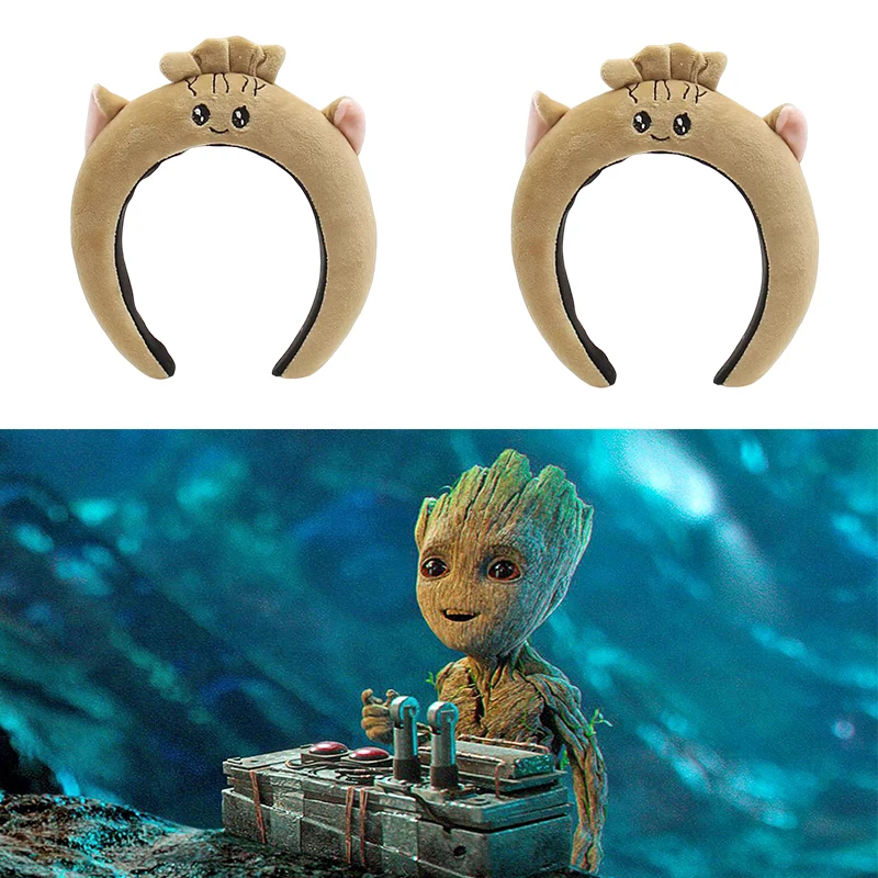 

Disney Ears Headband Baby Guardians Of The Galaxy Hairbands Girls Cute Groot Plush Head Bands Kids Fall Winter Hair Accessories