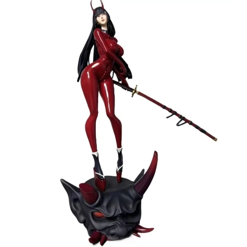 Senji Muramasa 1/4 Scale Large Beautiful Girl Anime Statue 55cm PVC Figure with Base for Desktop Decoration Gift