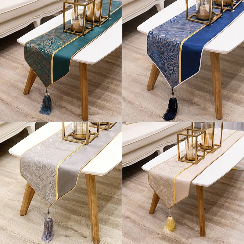 

Light Luxury Table Flag, Simple and Modern Tablecloth, Long Coffee Table Tablecloth, Nordic High-end Bed Flag