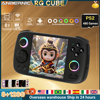 ANBERNIC RGcube Retro Handheld Game Console Android 13 T820 video game consoles RGB Joystick 5200mAh RG Cube Consoles PS2 Gifts