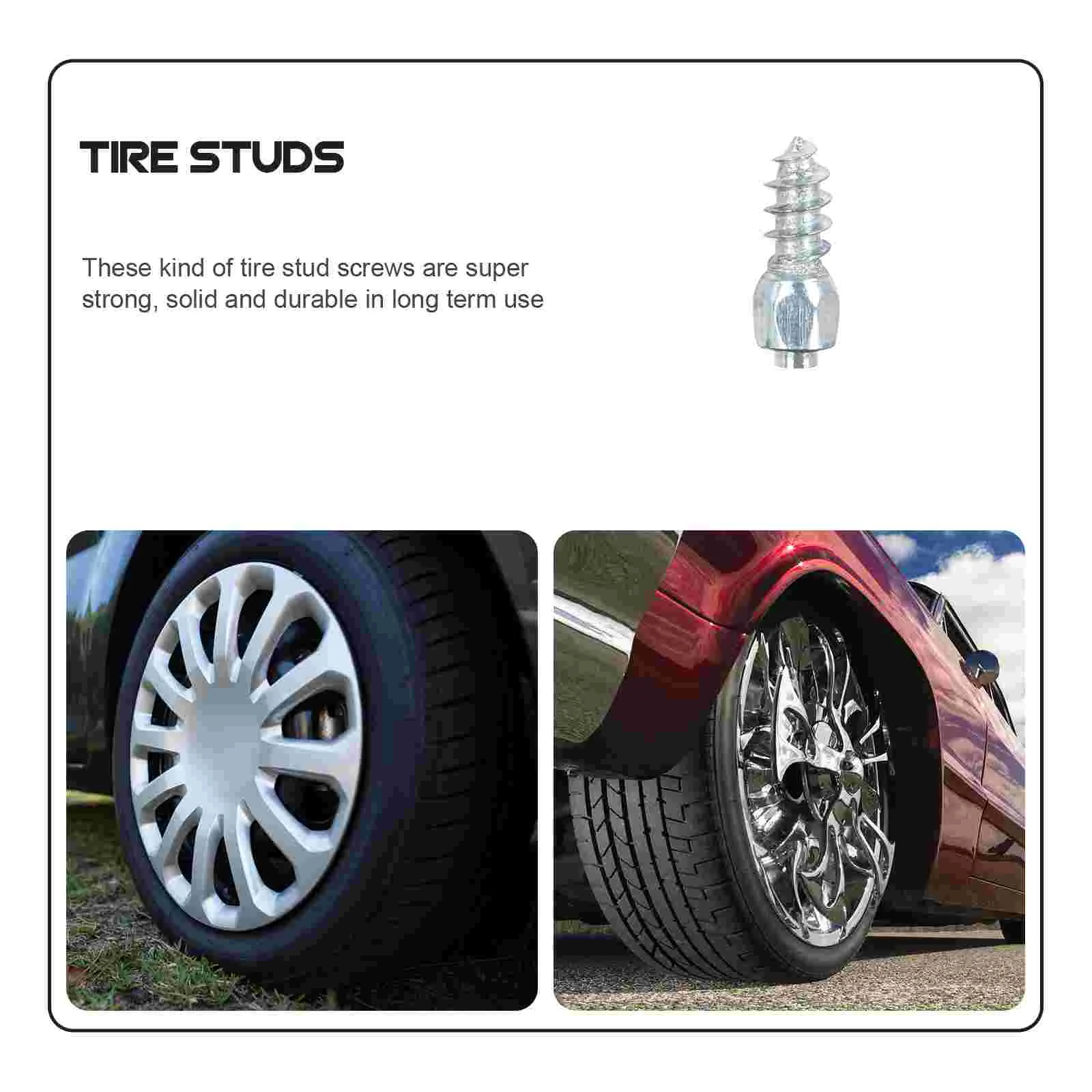 100 Pcs Snow Tire Spikes Car Bling Accessories Studs Thread Wheel Tyre Accessory Bike