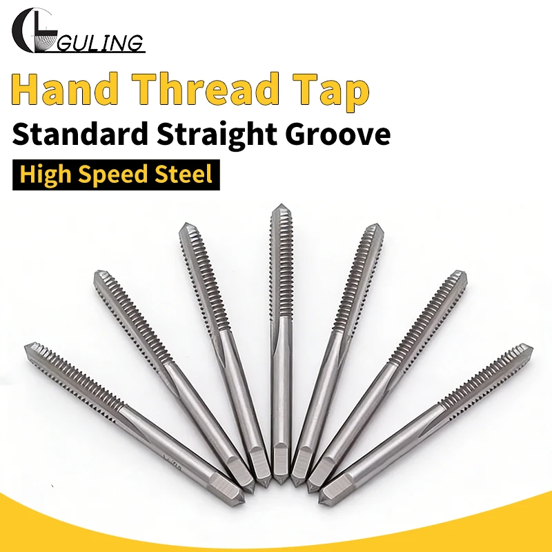 GULING HSSE BA Tap Standard Straight groove Thread tap Hand Screw  Hand Tap 1BA 2BA 3BA 4BA 5BA 6BA