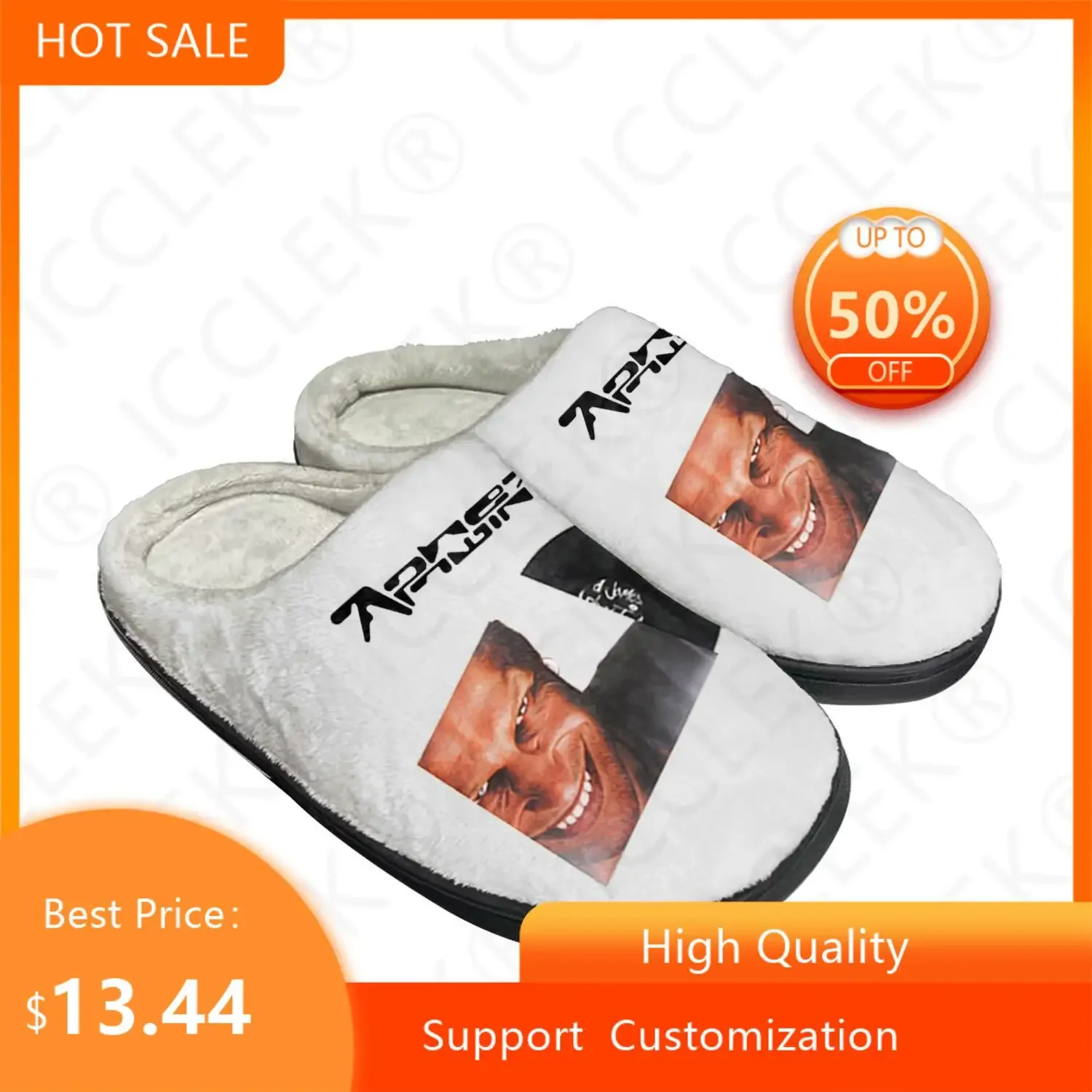 Aphex Twin Electronic Music Mixer Home Cotton Custom Slippers Mens Womens Sandals Plush Bedroom Keep Warm Shoe Thermal Slipper